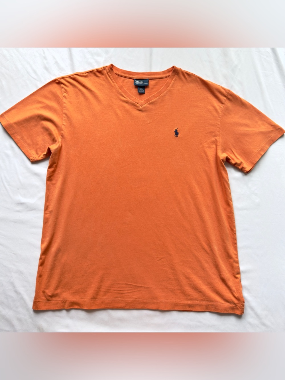 vintage polo ralph lauren v-neck tshirt men’s size large